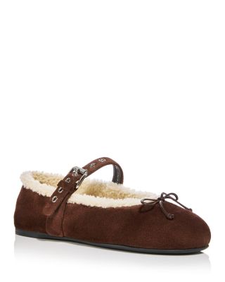 Women's Shearling Ballet Flats