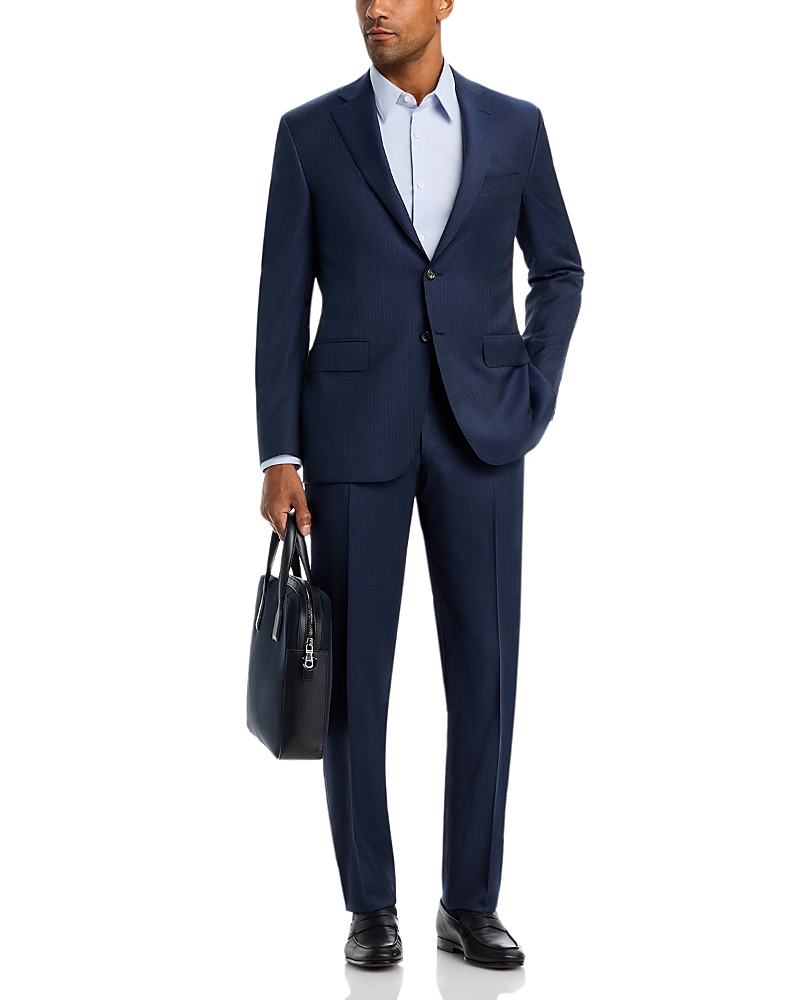 Canali Sienna Impeccable Tonal Stripe Regular Fit Suit