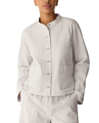 Eileen Fisher Mandarin Collar Jacket