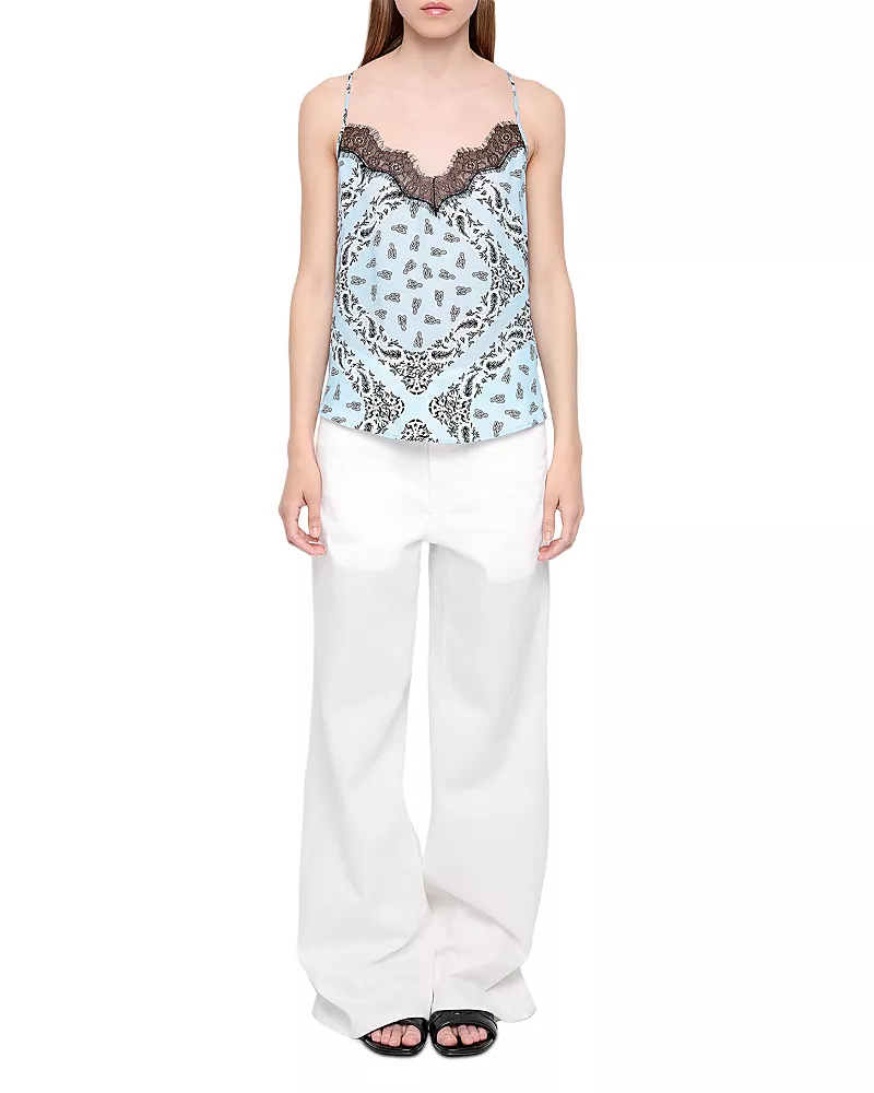Zadig & Voltaire Cespa Soft Bandana Camisole Top