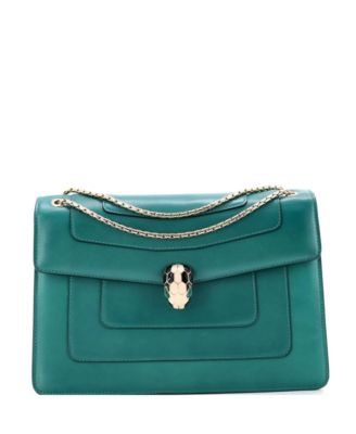 Medium Serpenti Forever Square Shoulder Bag Leather