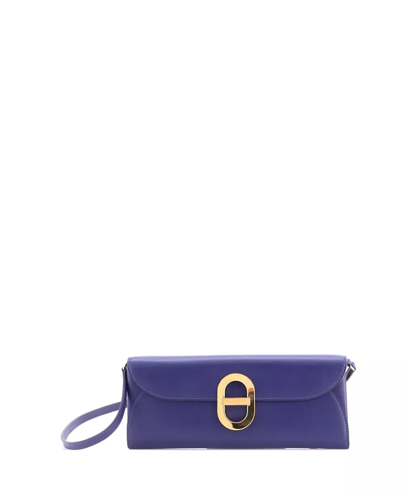 Pre-Owned HERMES Chaine d'Ancre To Go Wallet Tadelakt