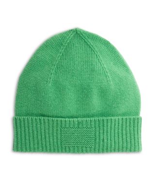 Rib Cuff Cashmere Beanie