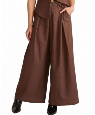  Women's Plus Palais Stretch Linen Wide Leg Pant