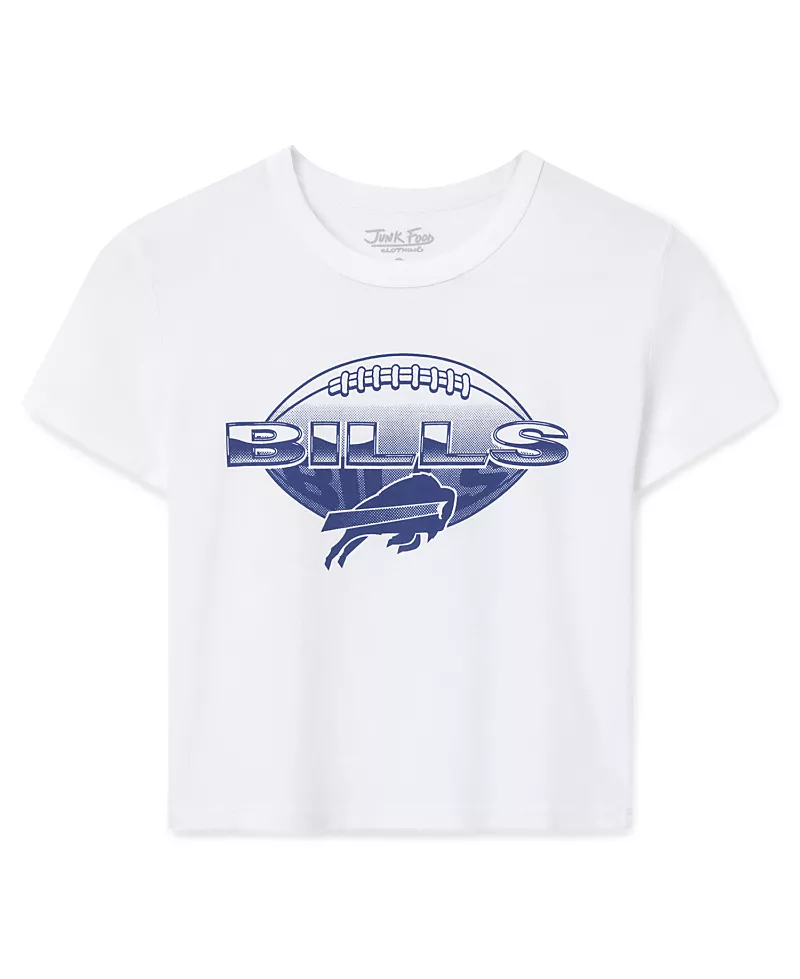 Junk Food Clothing Women's Buffalo Bills Repeat Baby Tee