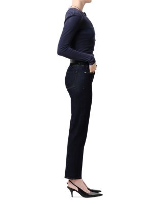 Caia High Rise Straight Jeans in Inky Rinse - thumbnail 5