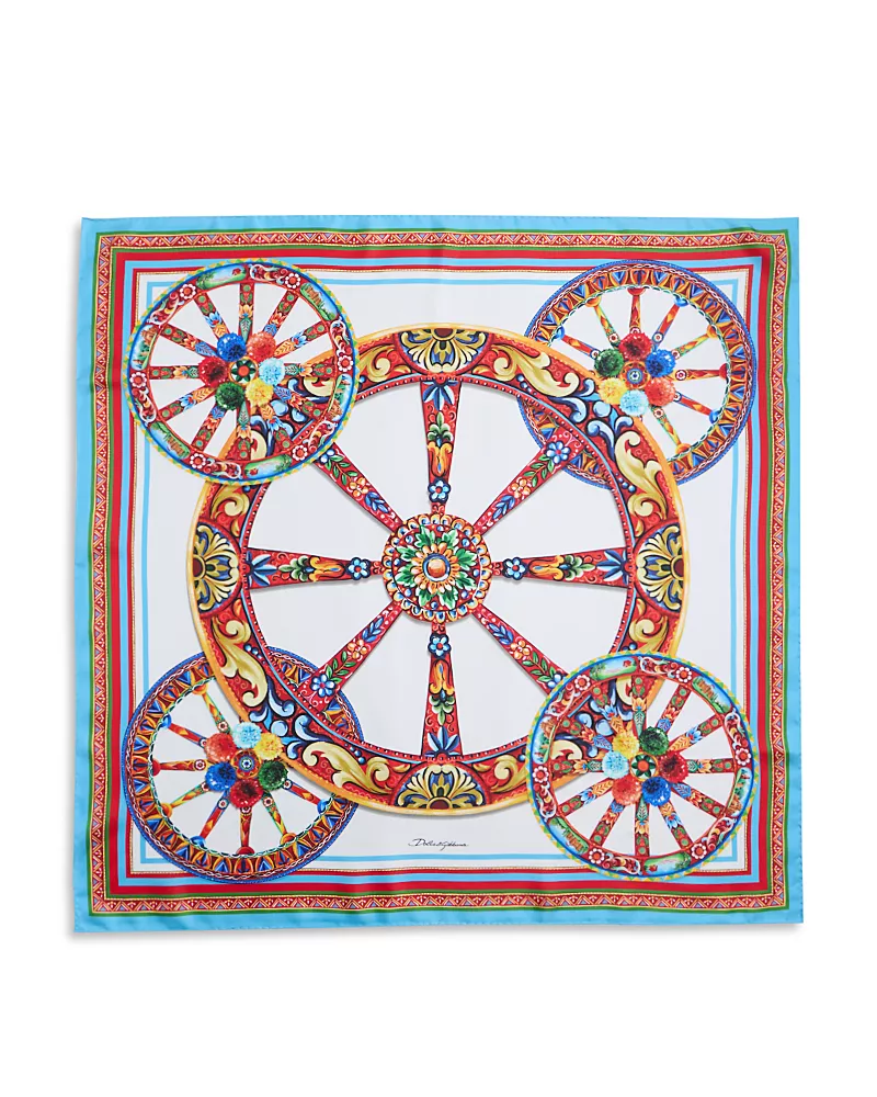 Dolce & Gabbana Carretto Silk Twill Scarf