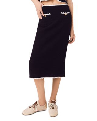 Japal Crochet Trim Midi Skirt