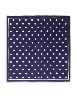Polka Dot Silk Bandana 