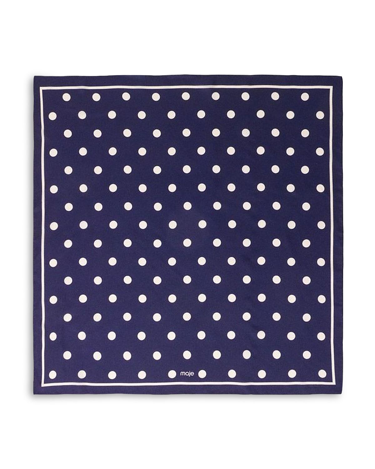 Maje Polka Dot Silk Bandana
