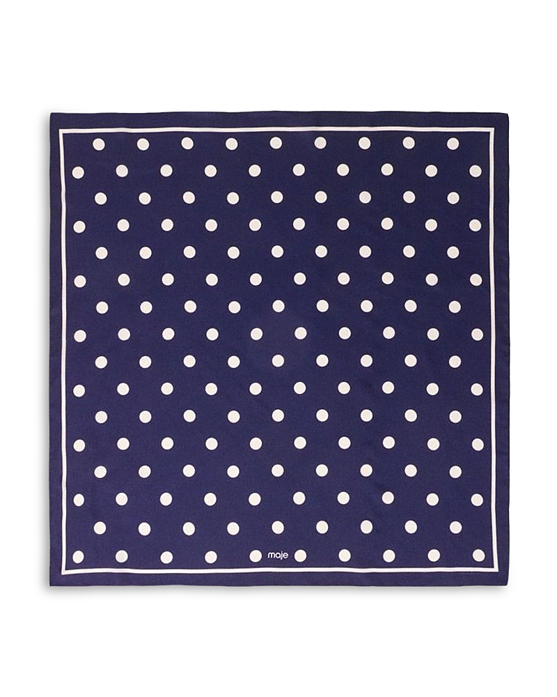 Maje Polka Dot Silk Bandana