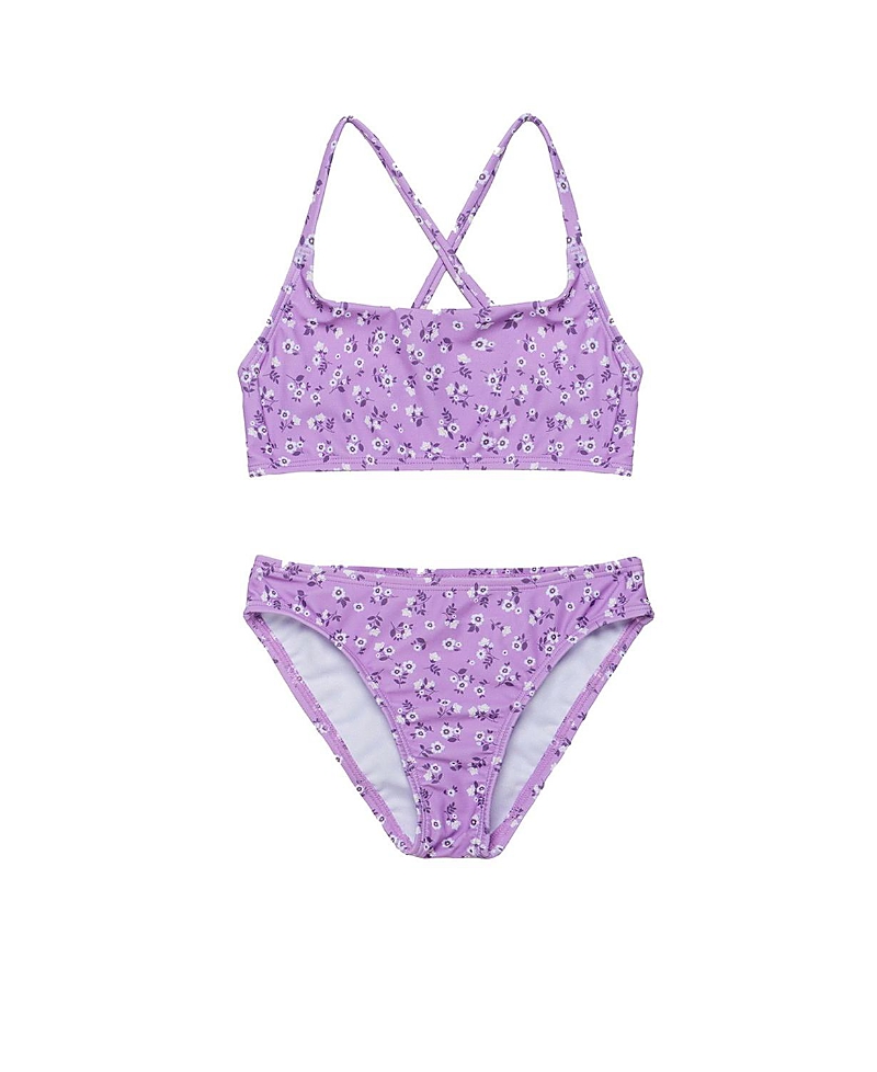 Gottex Kids Girls' Ditsy Floral Criss Cross Strap Swim Set - Little Kid, Big Kid