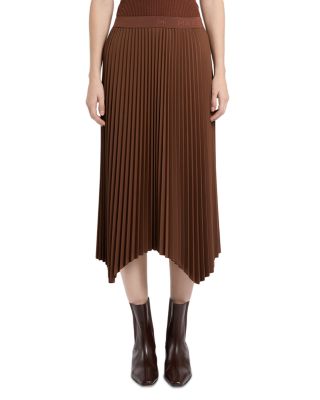 Mllalpaca Asymmetrical Pleated Skirt