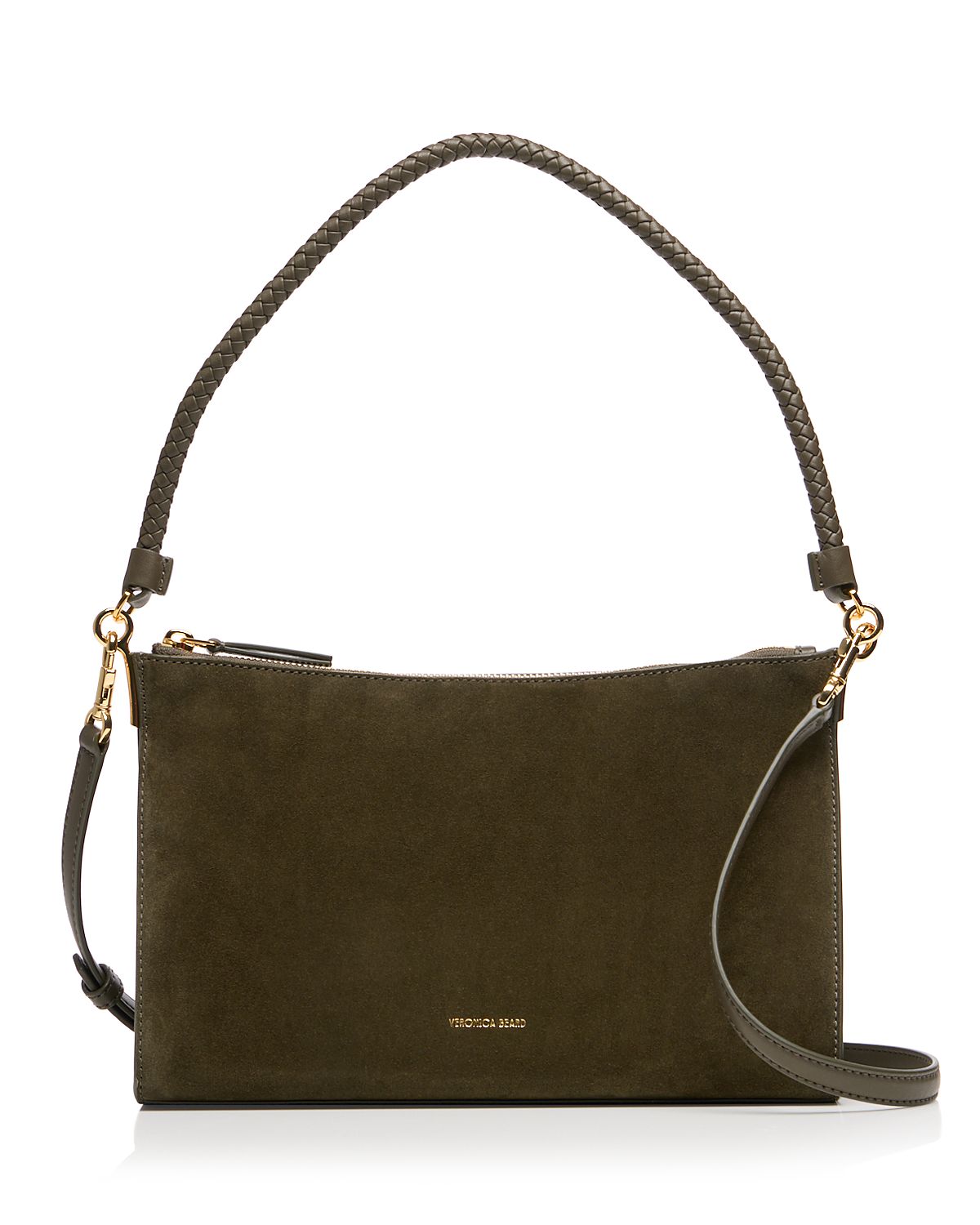 Veronica Beard Vida Small Suede Shoulder Bag