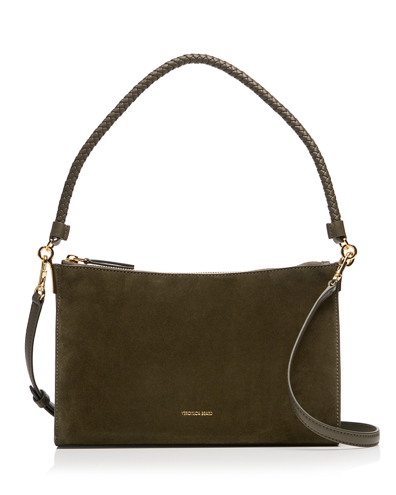 Veronica Beard Vida Small Suede Shoulder Bag
