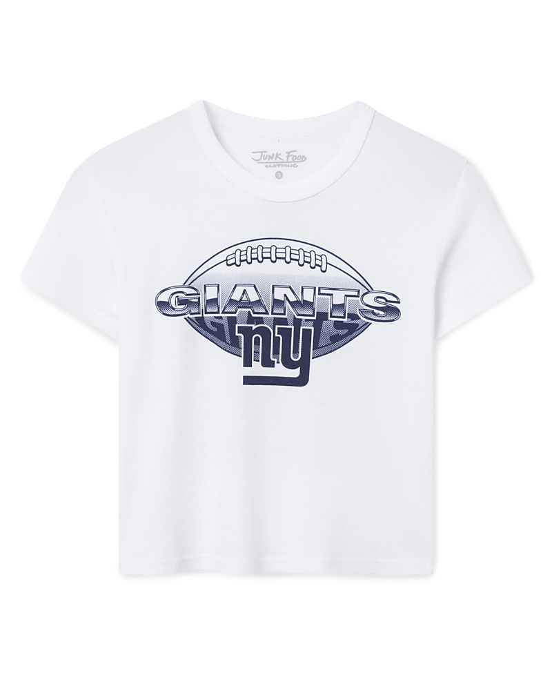 Junk Food Clothing Women's New York Giants Repeat Baby Tee