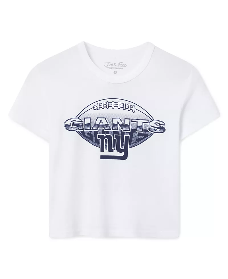 Junk Food Clothing Women's New York Giants Repeat Baby Tee