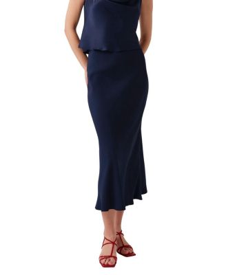  Lyra Crepe Midi Skirt