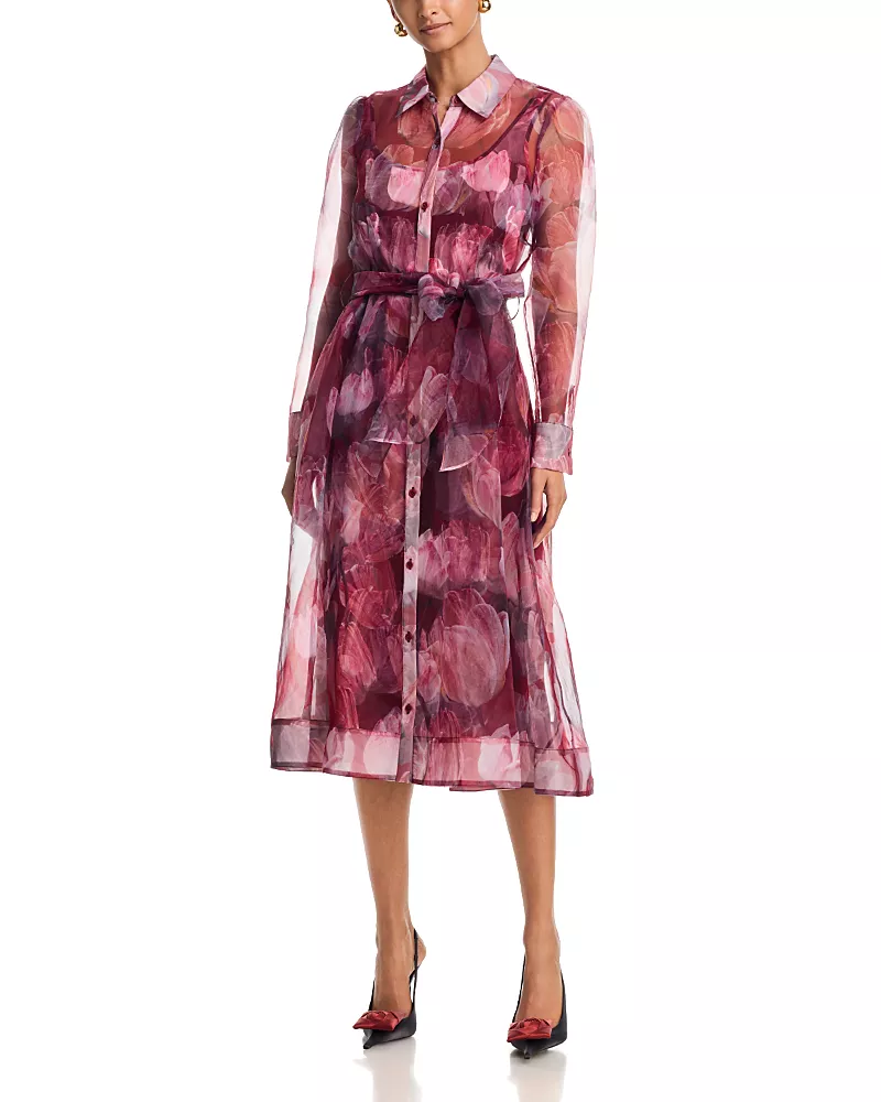 Milly Suzie Printed Midi Dress