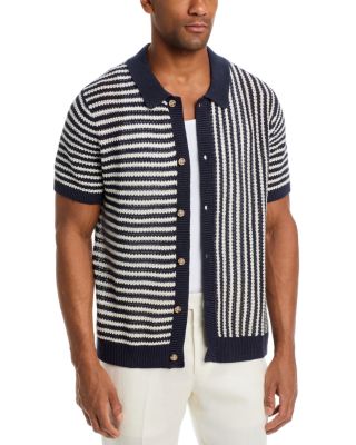Short Sleeve Button Up Sweater