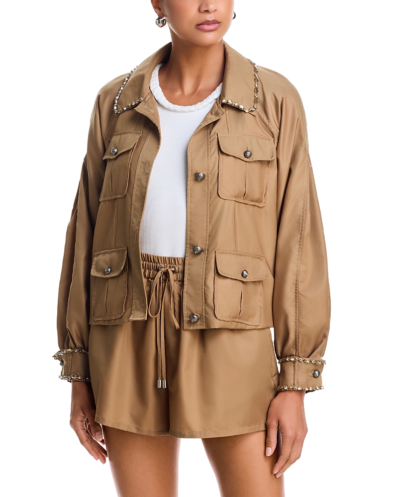 Cinq A Sept Adami Rhinestone Chain Jacket