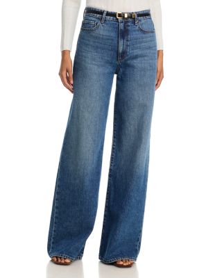 Frances High Rise Wide Leg Jeans in Serata