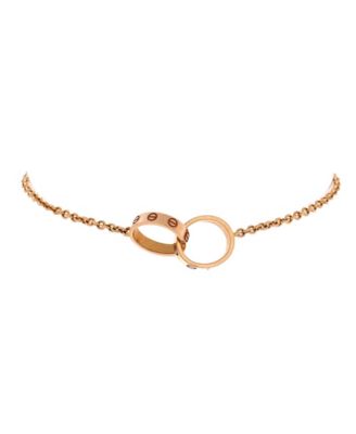  Love Interlocking Bracelet 18K Rose Gold