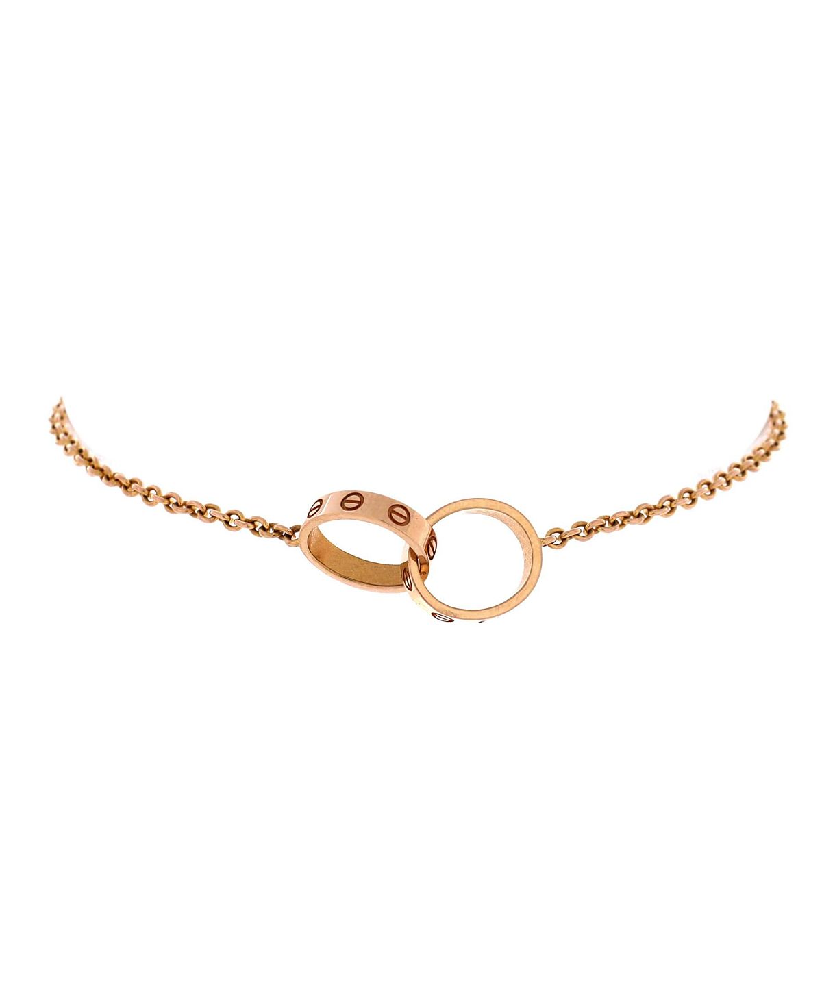 Pre-Owned Cartier Love Interlocking Bracelet 18K Rose Gold