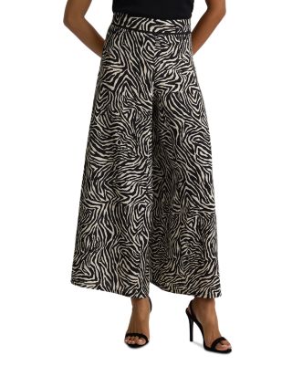 Printed Wide Leg Pants