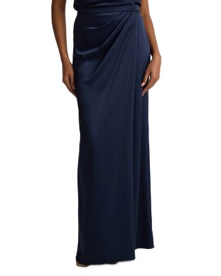 Satin Drape Skirt