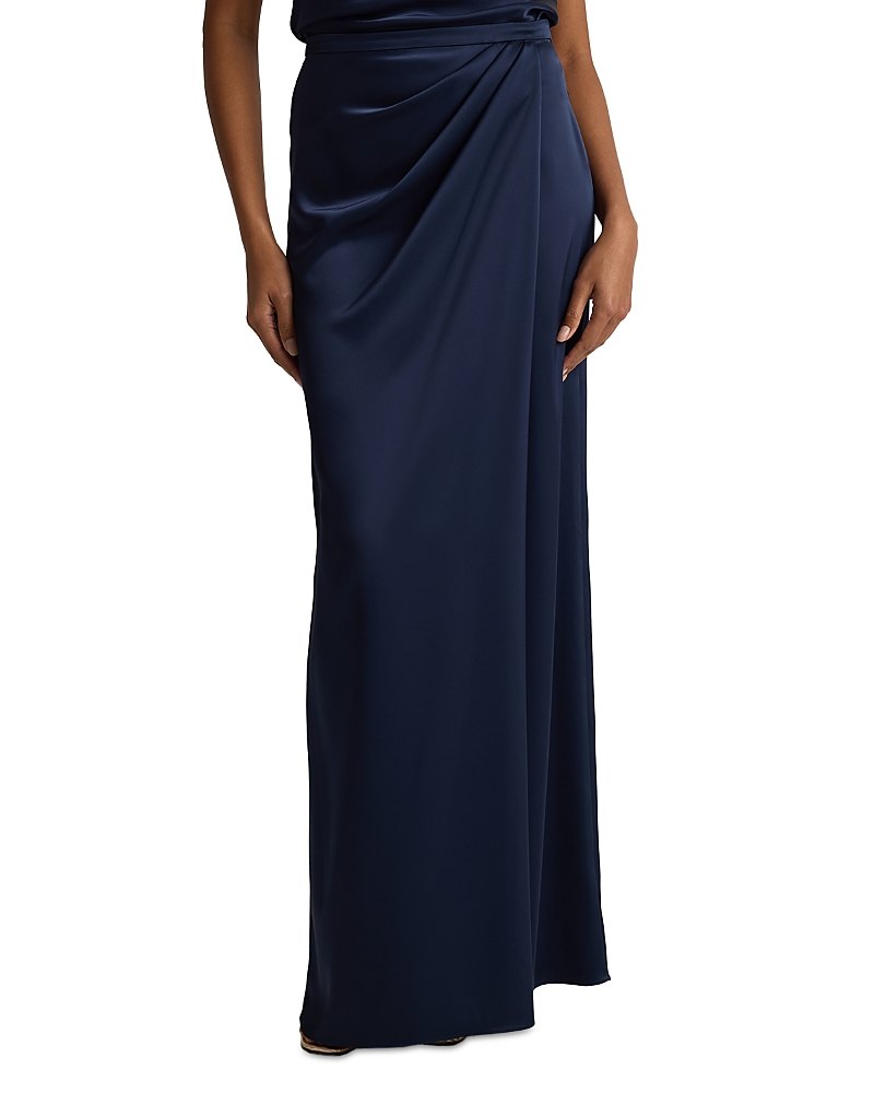 St. John Satin Drape Skirt