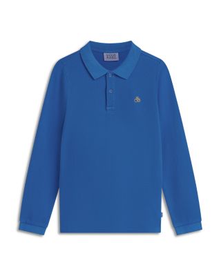 Boys' Long Sleeved Garment Dyed Polo - Little Kid, Big Kid