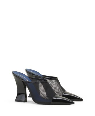  Women's Nocturne Mule In Mesh And Patent Leather
