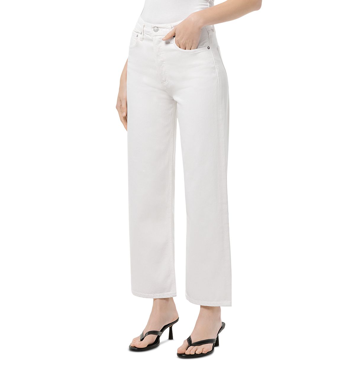 Agolde Ren High Rise Ankle Wide Leg Jeans