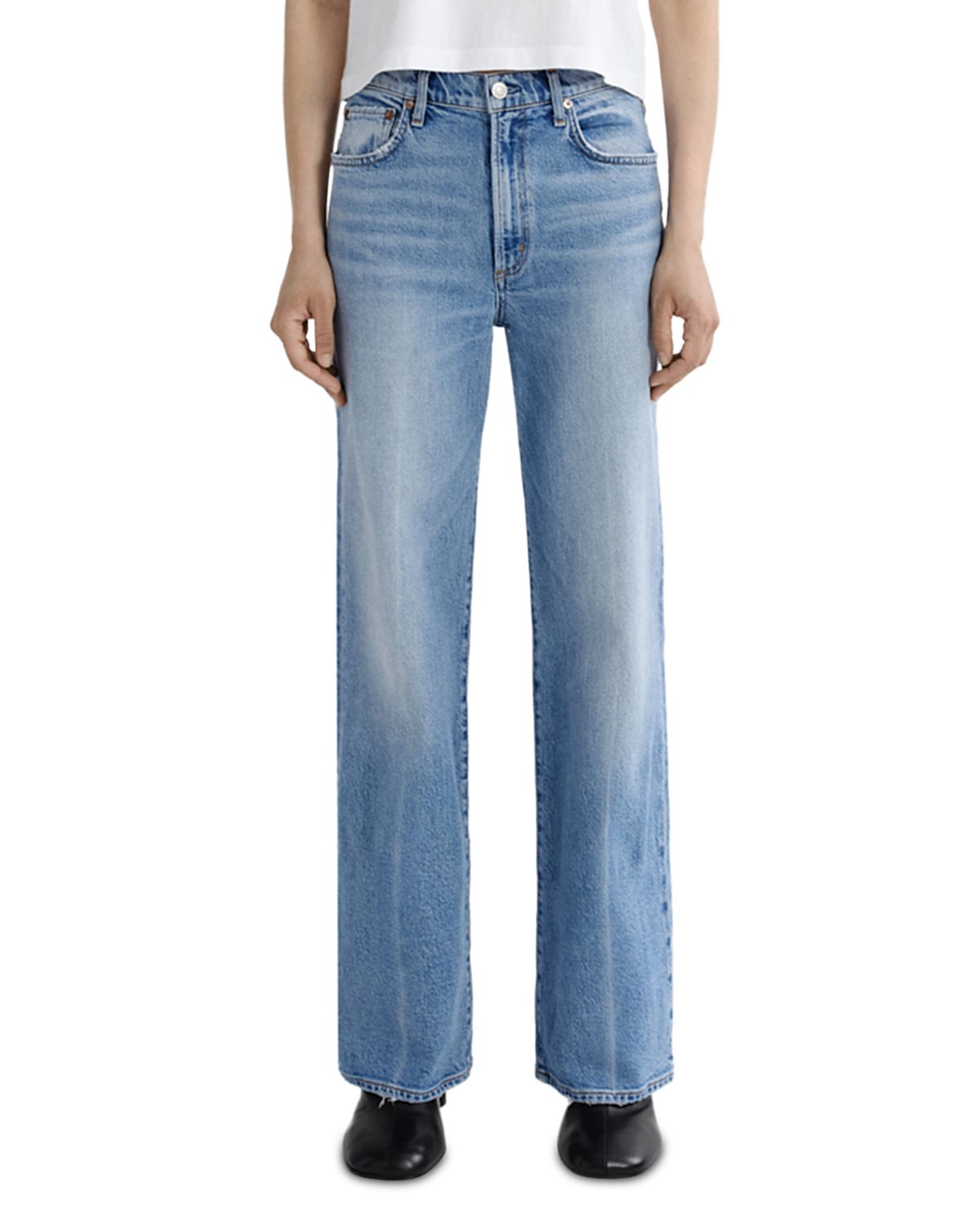 Agolde Harper Mid Rise Straight Jeans