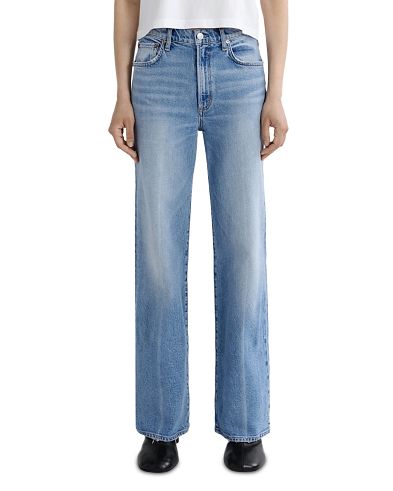 Agolde Harper Mid Rise Straight Jeans in Outlook