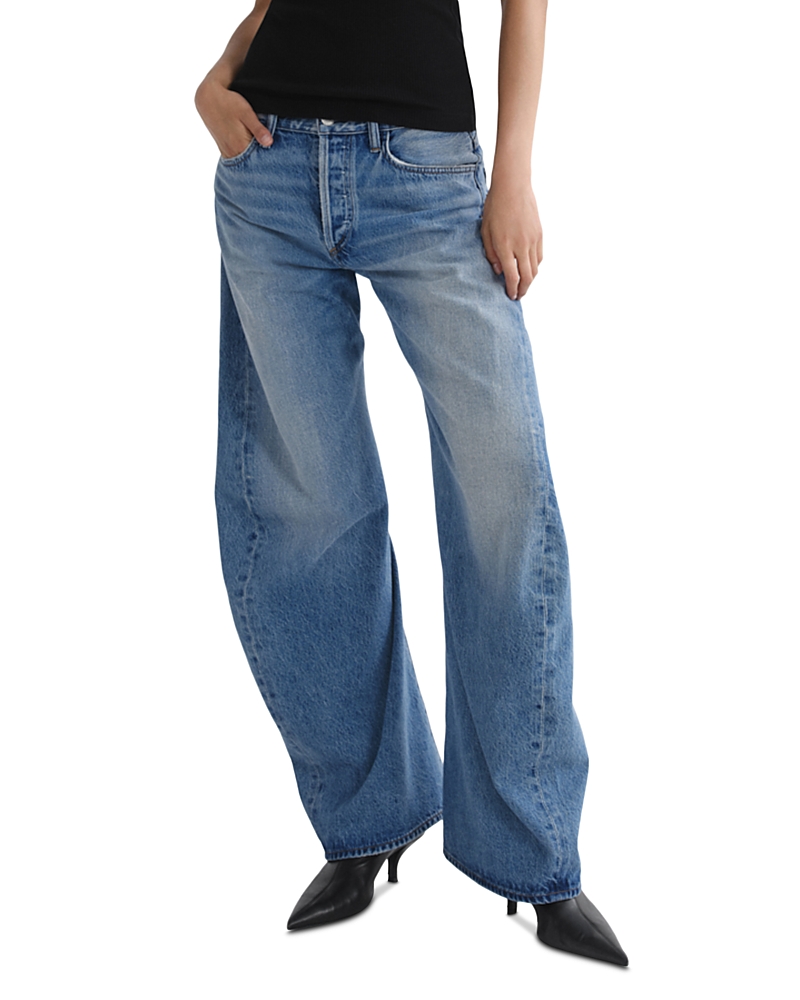 Agolde Spiral High Rise Curved Tapered Jeans in Venture