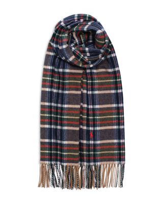 Wool & Cashmere Plaid Scarf