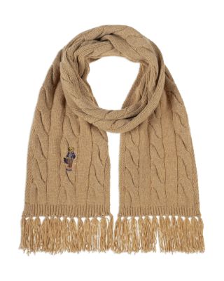 Bear Cable Knit Scarf