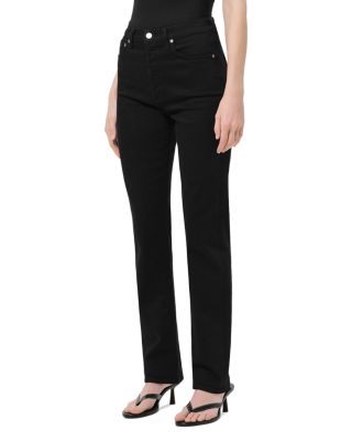 90s Pinch Waist High Rise Straight Jeans in Cover