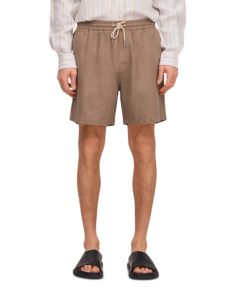 Nn07 Gregor 1454 Relaxed Fit Linen Shorts