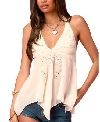 Barbie™ Sequin Chiffon Handkerchief Top