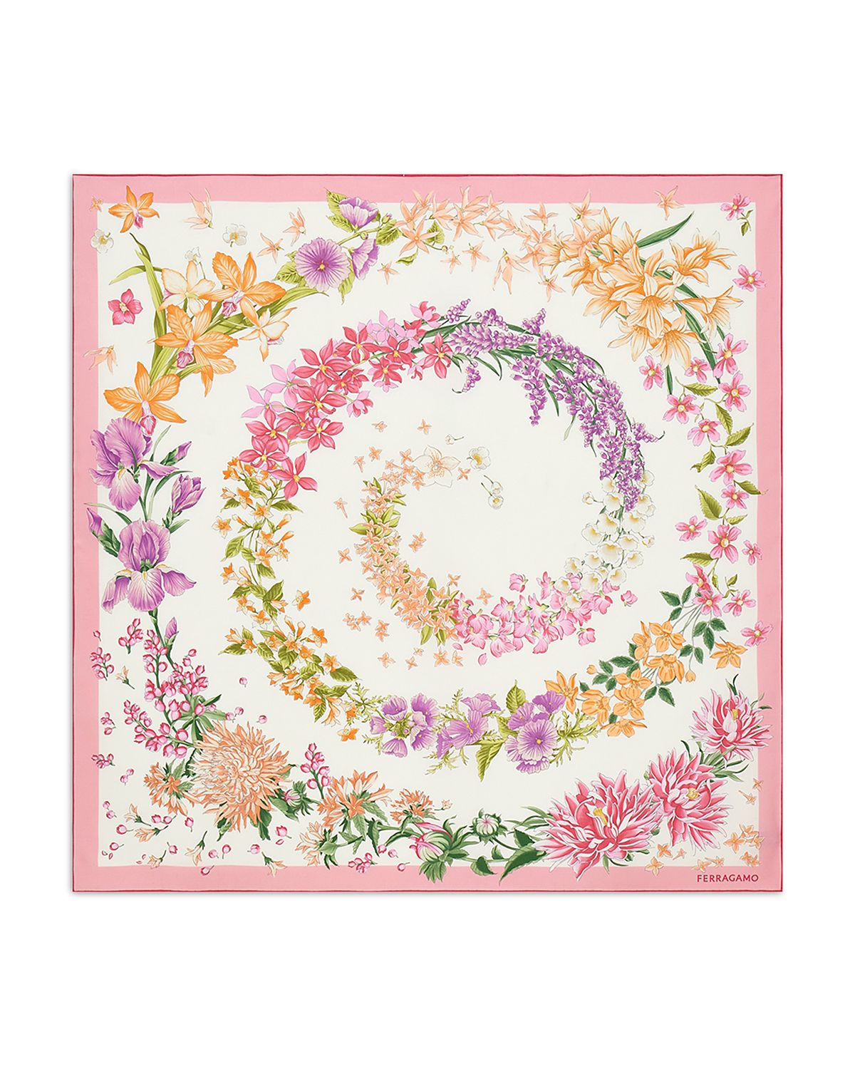 Ferragamo Rosa Silk Scarf