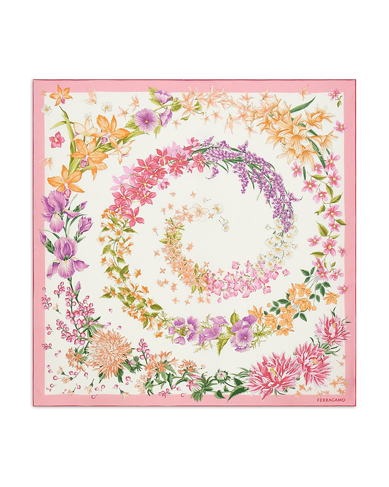 Ferragamo Rosa Silk Scarf