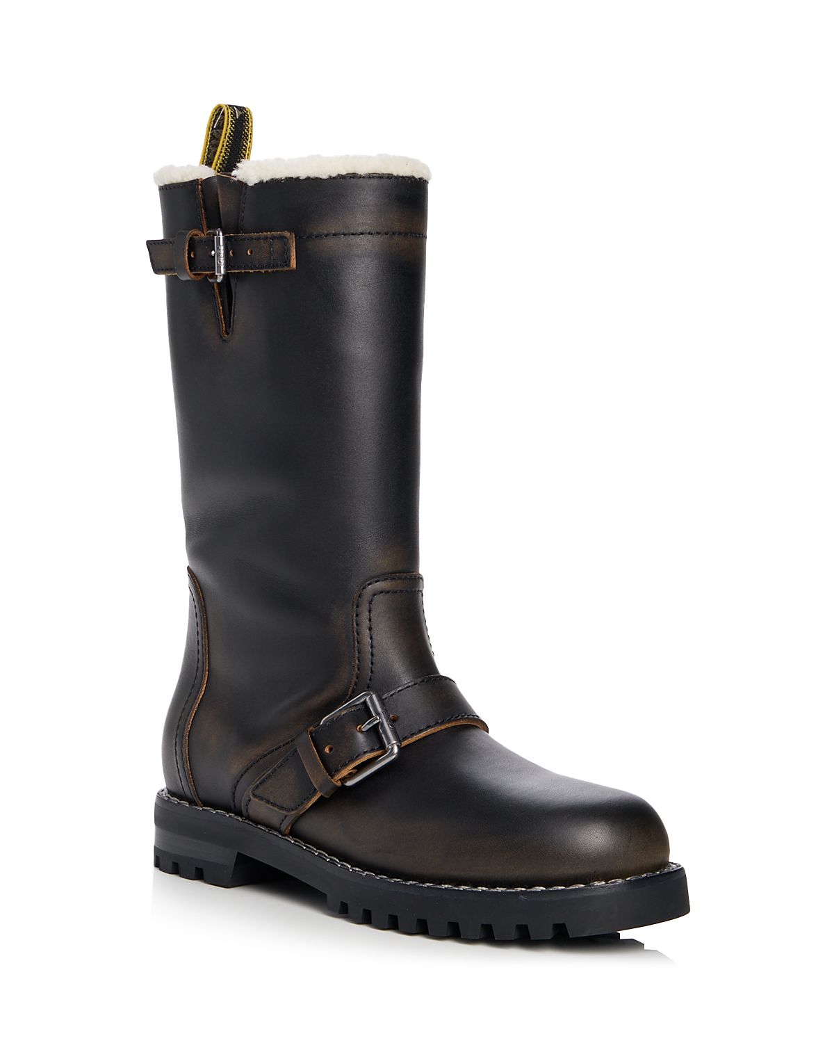 Fendi Women's Commando Shearling Lined Combat Boots