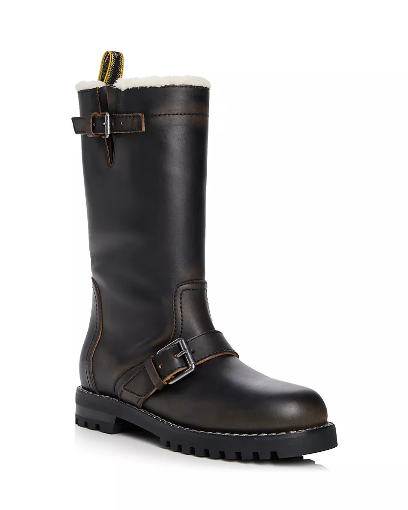 Fendi Women's Commando Shearling Lined Combat Boots