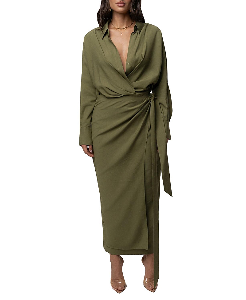 Jluxlabel Skyline Wrap Midi Dress