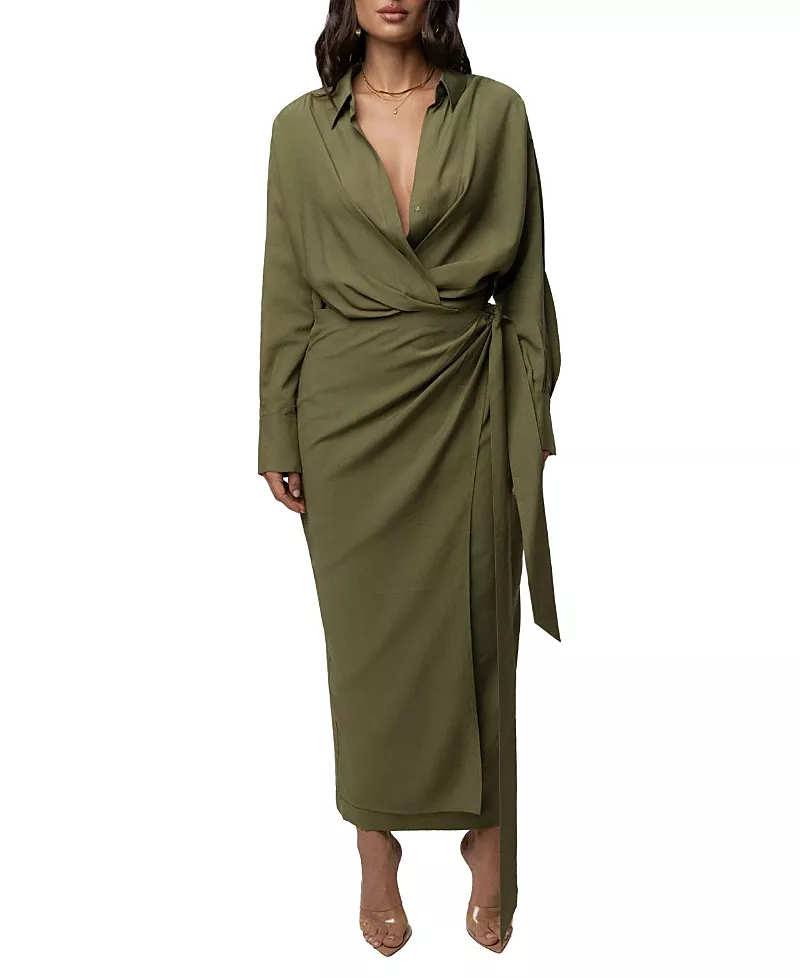 Jluxlabel Skyline Wrap Midi Dress