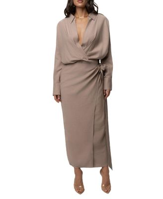 Jluxlabel Skyline Wrap Midi Dress