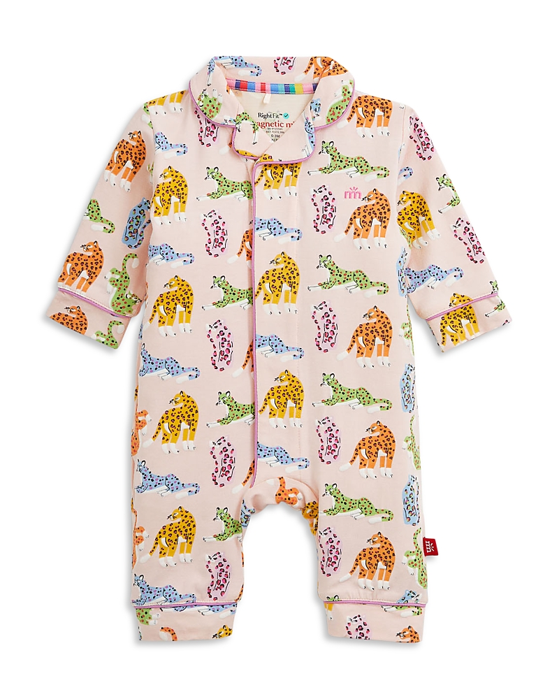 Magnetic Me Girls' Leopard Queens Printed Romper - Baby